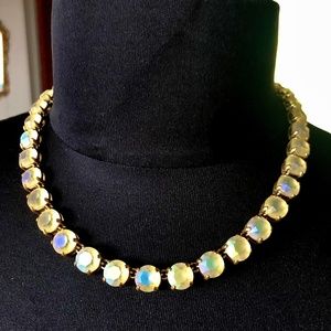 J.Crew Yellow Stone Faceted Necklace